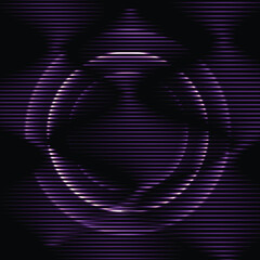 Wall Mural - Simple circle lines violet wave background