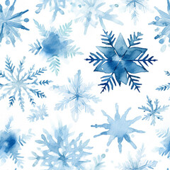 Beautiful set blue snowflakes, christmas design elements, frozen symbol