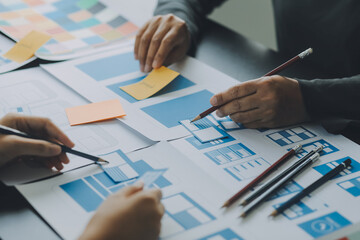 ux graphic designer creative sketch planning application process development prototype wireframe for