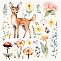 Wall Mural - set of animals