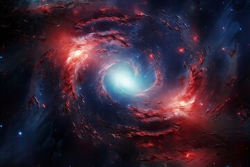 Wall Mural - spiral galaxy in space.