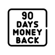90 days line icon