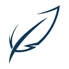 feather pen logo writing