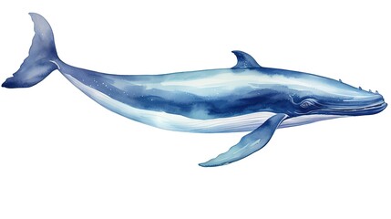 Wall Mural - Cartoon whale. Beluga, killer whale, beluga, blue whale, dolphin, bowhead whale, underwater world, whale