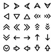Bold outline icons for Arrows