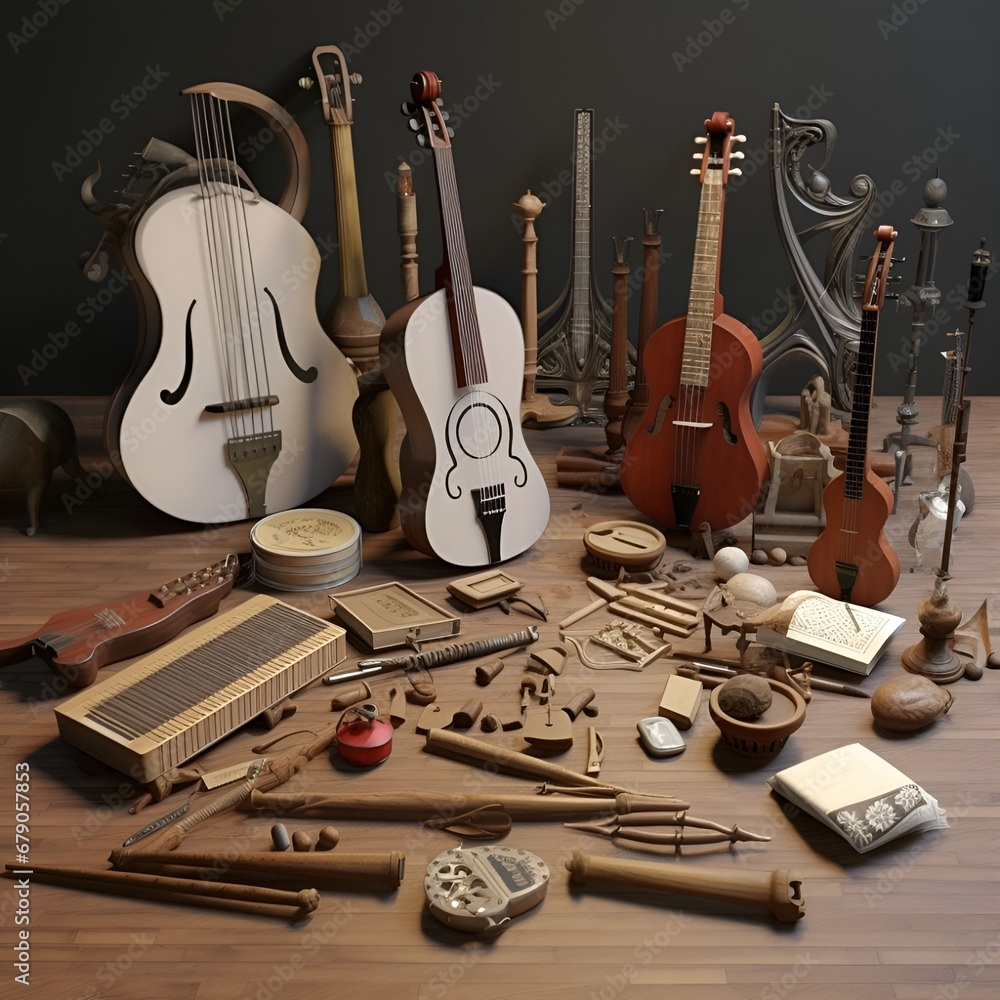 Capture the intricate world of musical instrument craftsmanship with ...