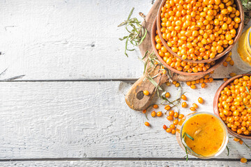 Wall Mural - Sea buckthorn tea