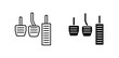 car pedal vector icon set. vector illustration