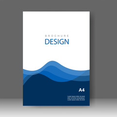 Wall Mural - Design cover book modern. Annual report. Brochure template, catalog. Simple Flyer promotion. magazine. Vector illustration