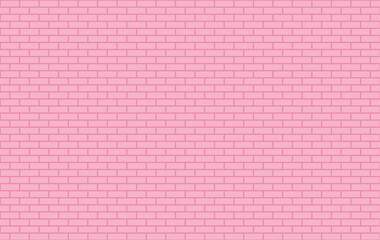 Wall Mural - Pink brick wall background. Abstract geometric pattern