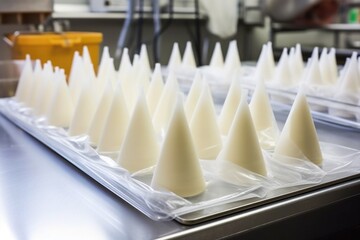 Sticker - icing bags filled with frosting waiting to be applied on bars