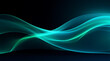 © Adam - Horizontal Wavy Teal Energy Background