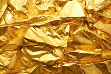 gold foil sheets, twisted and then flattened