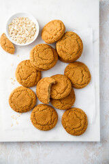 Wall Mural - Traditional homemade oatmeal cookies