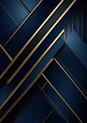 Wall Mural - Abstract template blue geometric diagonal background