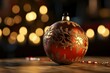 Christmas balls. Merry Christmas and Happy New Year concept. Background with copy space