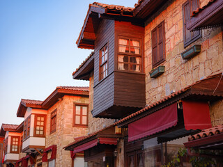 Wall Mural - travel to ancient city of Side, Antalya coast of Turkey