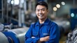 © RMedia - Portrait of smiling asian aerospace engineer