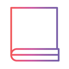 Wall Mural - Book App Basic Gradient Outline Icon