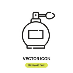 Poster - Fragrance icon vector. Linear-style sign for mobile concept and web design. Fragrance symbol illustration. Pixel vector graphics - Vector.