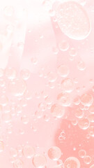 Wall Mural - Abstract Pink water bubbles background