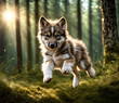 wolf in forest 2