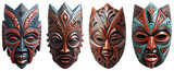 Traditional African masks of the culture and religion of African peoples