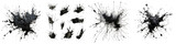 Fototapeta  - detailed ink splats Hyperrealistic Highly Detailed Isolated On Transparent Background Png File