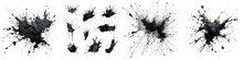 Detailed Ink Splats Hyperrealistic Highly Detailed Isolated On Transparent Background Png File