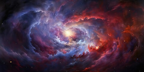 Wall Mural - Galaxy space cosmic decorative universe galaxy background in pink dark colors. Can be used for graphic or web design
