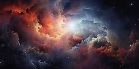 Wall Mural - Galaxy space cosmic decorative universe galaxy background in pink dark colors. Can be used for graphic or web design