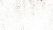 transparent speckled paper texture background with copy space for text or image. Dotted, Vintage Grain.. Dirt dust isolated on white background and texture, top view