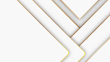 Wall Mural - abstract white shape overlap background, luxury wallpaper graphic,