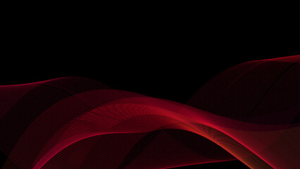 Wall Mural - Abstract red waves background Vector abstract red background wave design