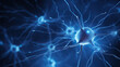 © SizeSquare's - close up human brain Neurology cognition neuronal network background with space
