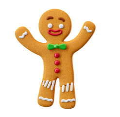 Wall Mural - gingerbread cookie for christmas in 3d render illustration