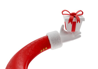 Wall Mural - Santa Claus Hand in 3d render illustration