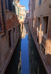 Wall Mural - Venice. Old stone traditional houses over the canal.