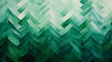 Chevron Green Zig Zag Painted Seamless Pattern Background