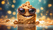 Peanut butter monster swimming in peanut butter - Ultimate peanut butter lover 