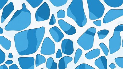 Sticker - background abstraction geometric shapes and lines blue and white.