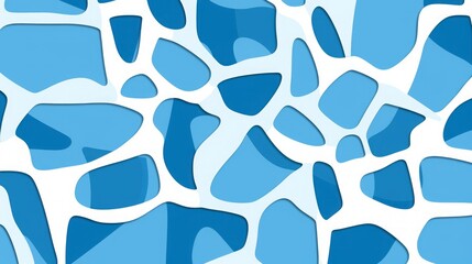 Sticker - background abstraction geometric shapes and lines blue and white.