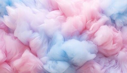 colorful cotton candy texture , soft faint color ,top view background 