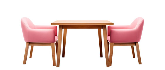 Poster - Designer table with chairs, cut out