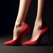Legs In Red Shoes
