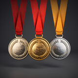 Fototapeta Sport - 3 Medals