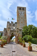 Poster - Beautiful view of the historic centre in Castellaro Lagusello, Monzambano, Lombardy, Italy.
