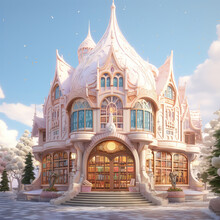 Whimsical Pastel Dreams: A Fairy Tale House