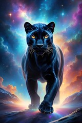 Wall Mural - black panther