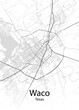 Waco Texas minimalist map